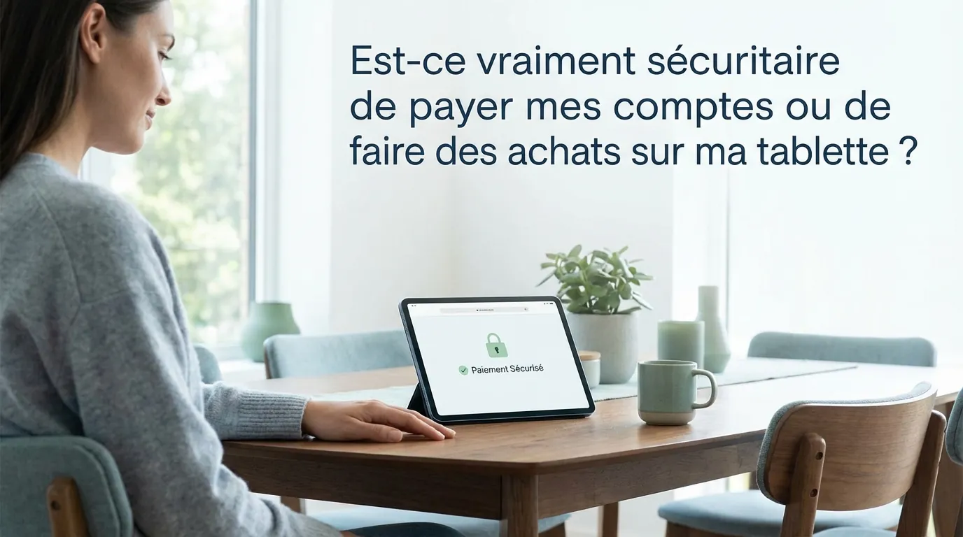 Sécurité des paiements en ligne – achats et transactions sur tablette